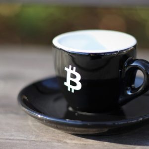 Espresso šálek Bitcoin