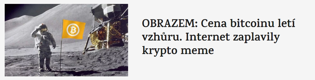 cena bitcoinu leti vzhuru internet zaplavily krypto meme